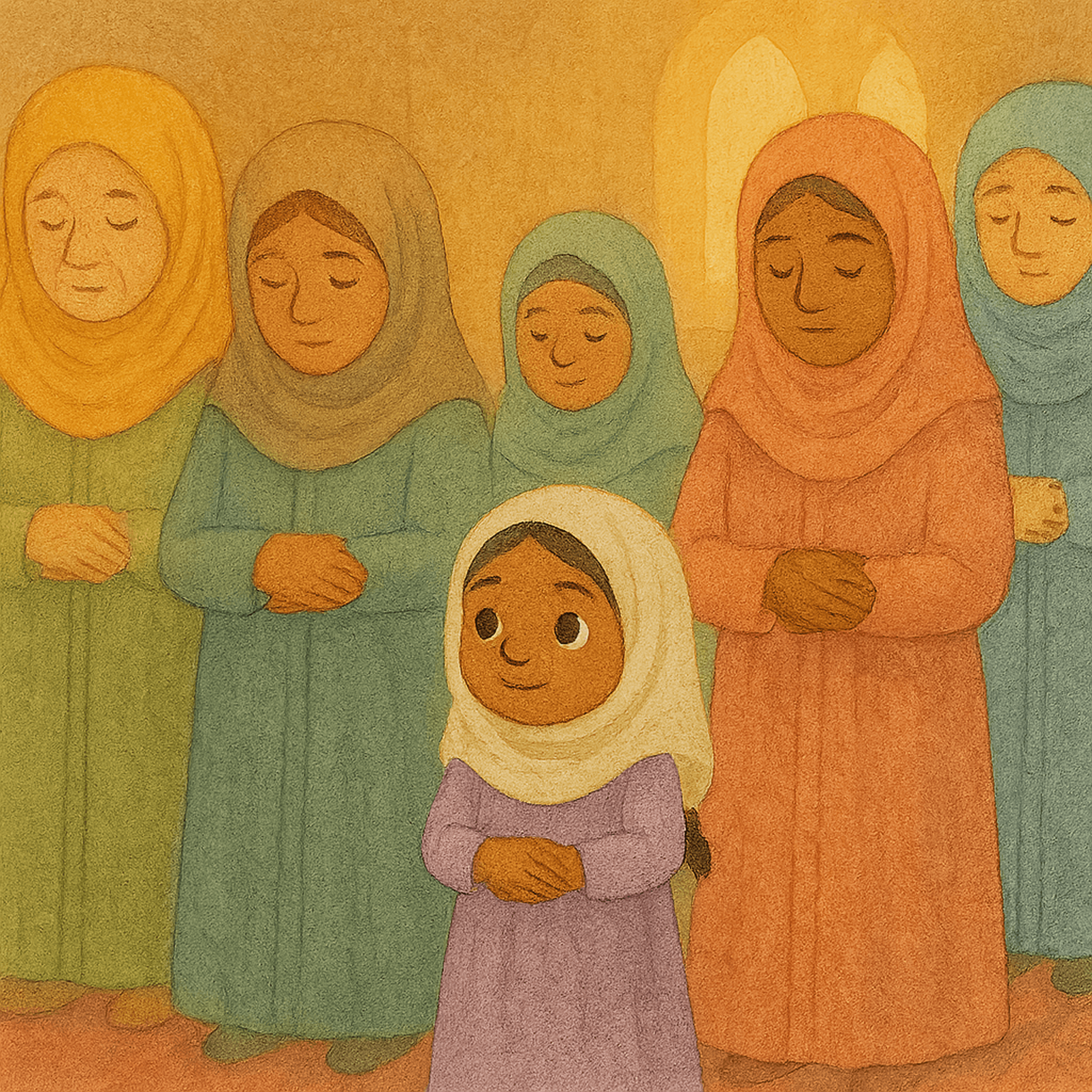 Standing in prayer together