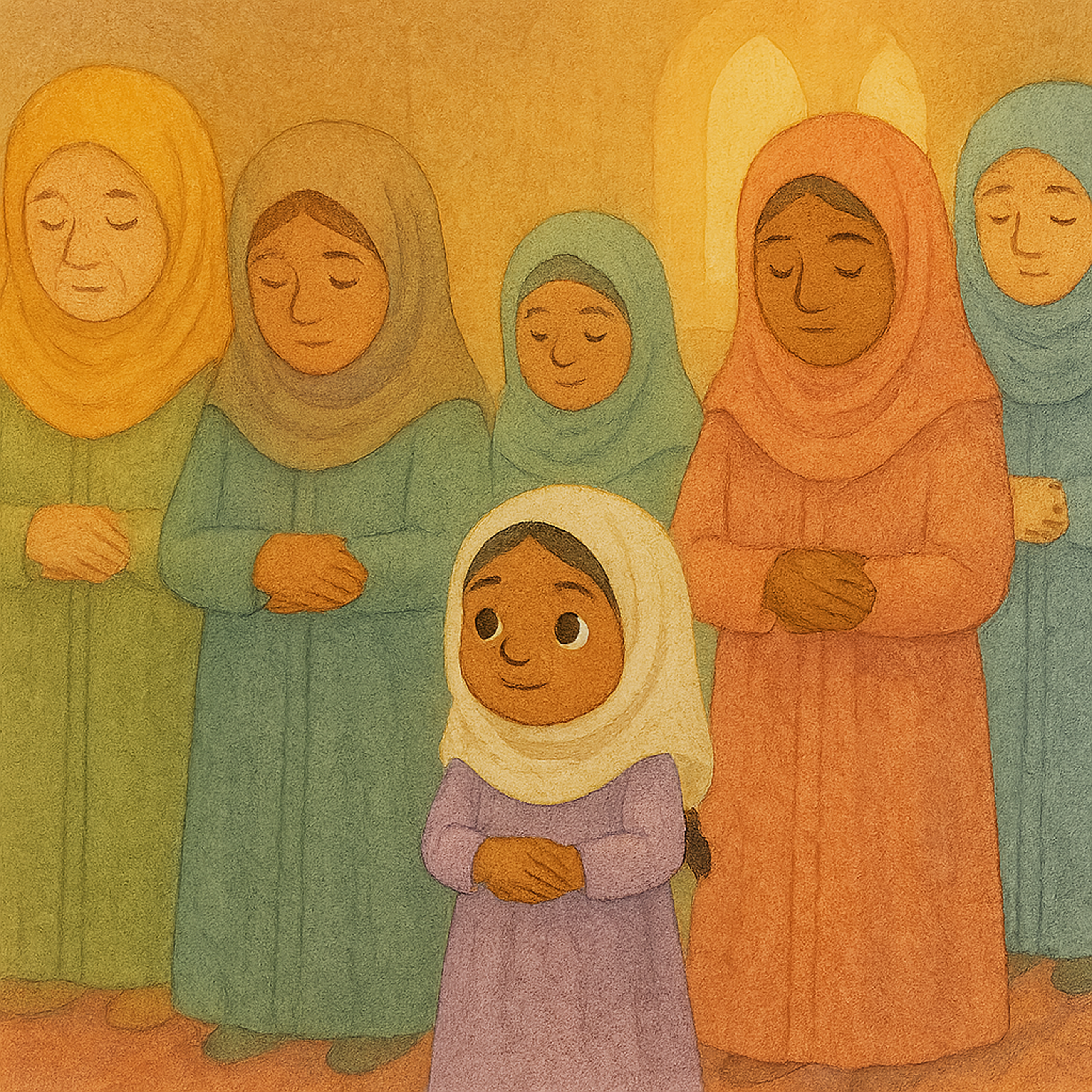 Standing in prayer together