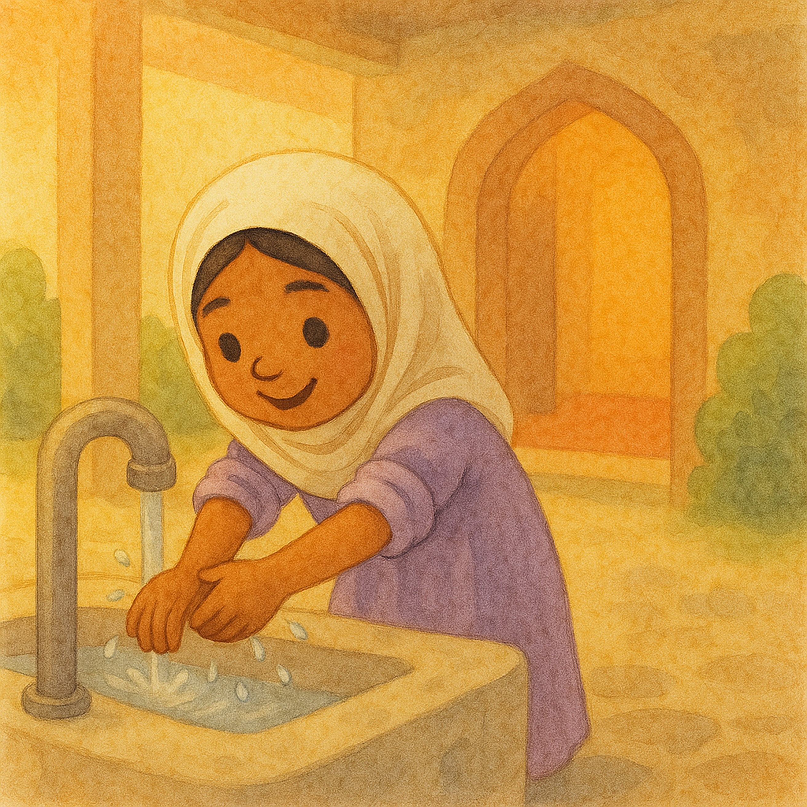 Learning to make wudu